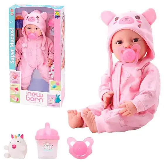 Boneca Diver New Born Brincando de Pijama