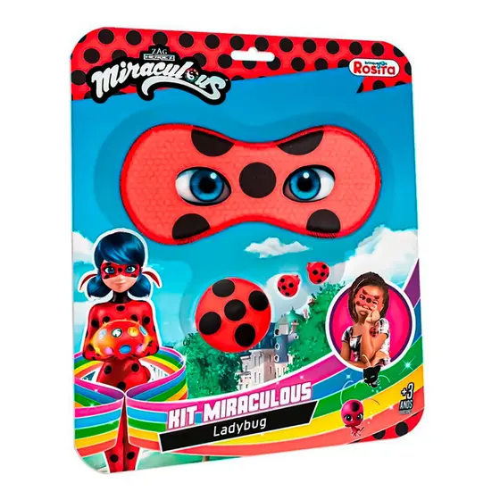 Kit Máscara E Acessórios Miraculous Ladybug 3 Peças