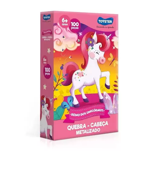 Quebra-Cabeça Reino Dos Unicórnios 100 Peças