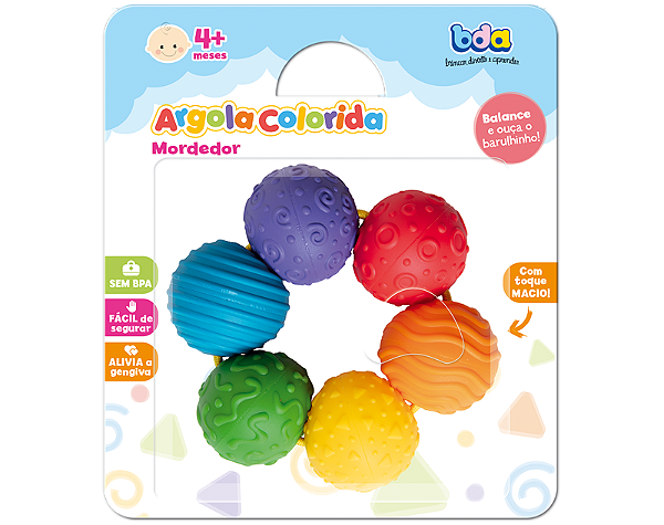 Mordedor Argolas Coloridas