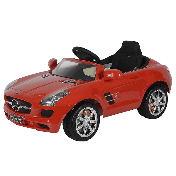 Mini Veículo Elétrico Infantil Mercedes Benz SLS AMG Vermelho