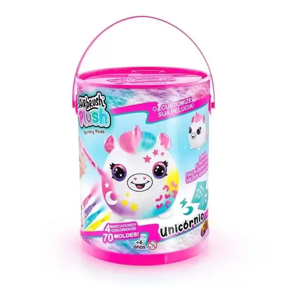 Pelúcia P/ Pintar Airbrush Plush Na Lata Sortidos