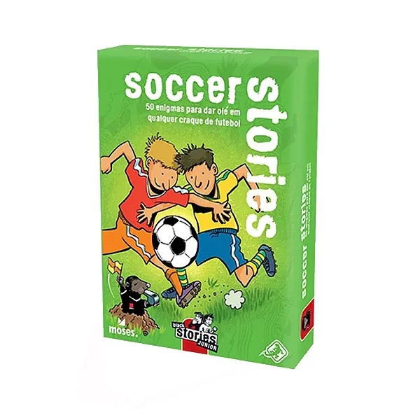 Jogo de Cartas Historias Sinistras Black Stories Junior Soccer Stories