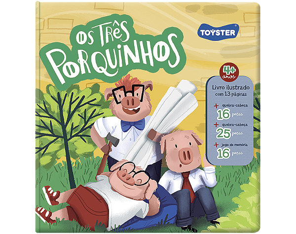 Livro Brinquedo Os Três Porquinhos