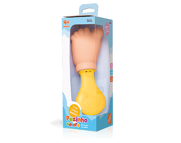 Mordedor Chocalho Pezinho Colors Sortidos