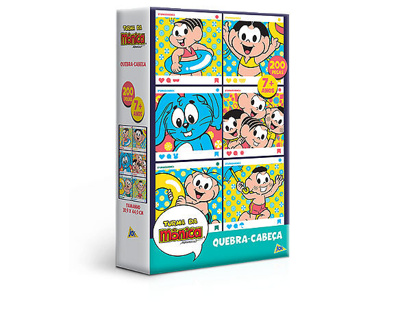 Quebra-Cabeça Puzzle Turma da Mônica 200 Peças