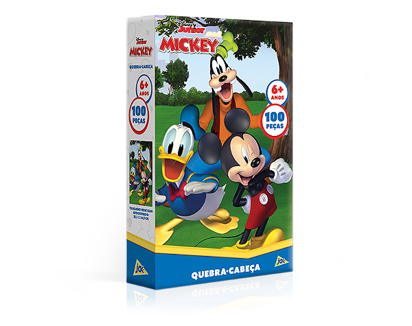 Quebra-Cabeça Mickey Encapado 100 Peças