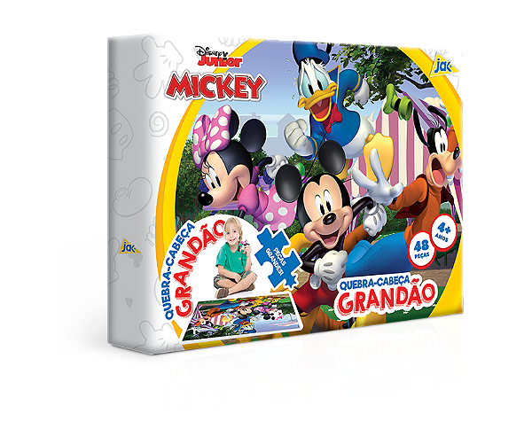 Quebra-Cabeça Grandão Mickey Mouse 48 Peças