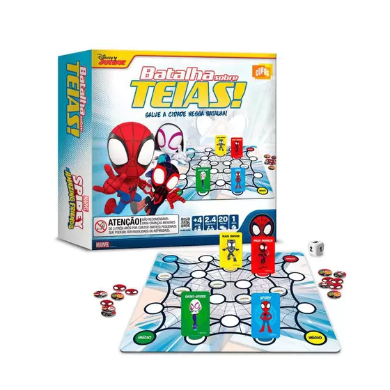Jogo De Tabuleiro Spidey Batalha Sobre Teias