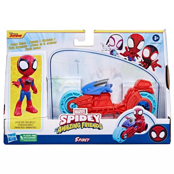Marvel Spidey Homem Aranha com Motocicleta