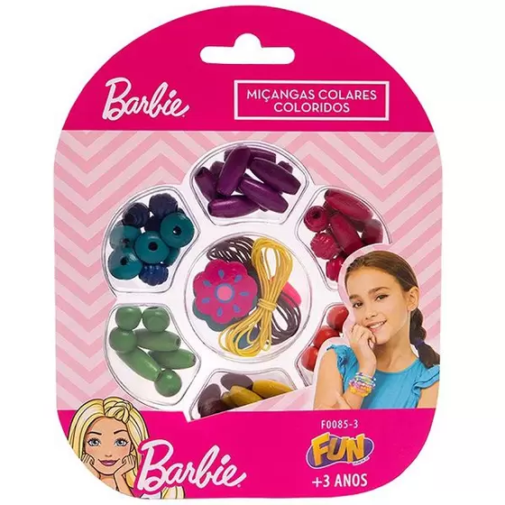 Kit Miçangas Barbie Colares Coloridos