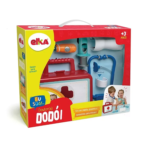 Kit Dr Dodói Maleta Primeiros Socorros