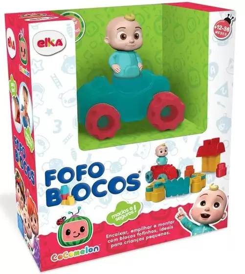 Fofo Blocos Cocomelon 14 Peças