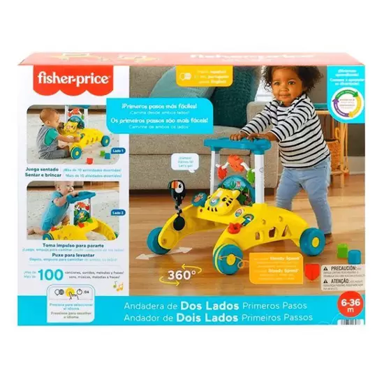 Fisher-Price Andador de Dois Lados Primeiros Passos
