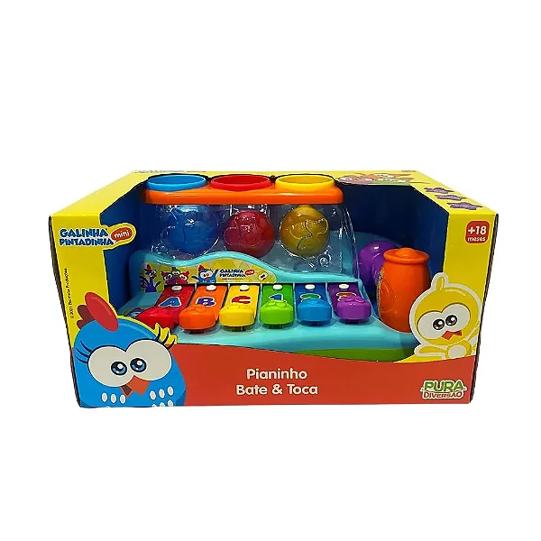 Mini Pianinho Bate e Toca Galinha Pintadinha
