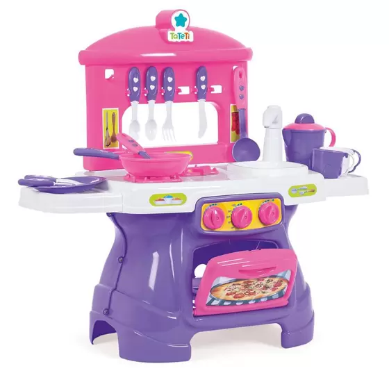 Cozinha Mini Chef Rosa Com Água