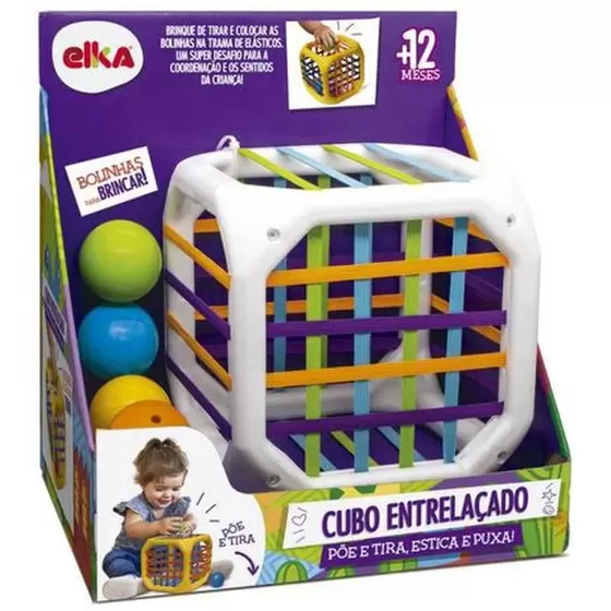 Cubo Entrelaçado Com Bolinhas