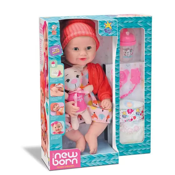 Boneca Diver New Born Unique Collection Body Laranja