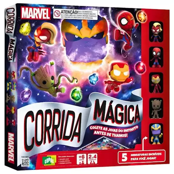 Jogo De Tabuleiro Corrida Magica Marvel