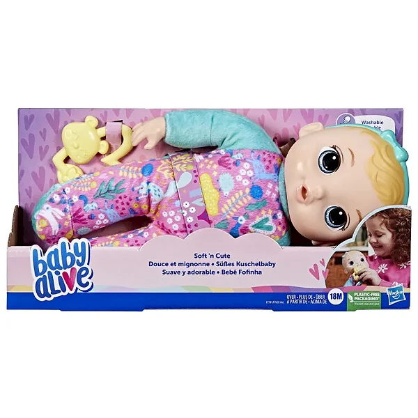 Boneca Baby Alive Bebê Fofinha Loira