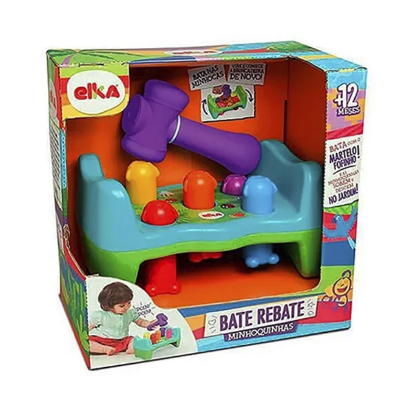 Brinquedo Infantil Bate Rebate Minhoquinha
