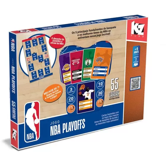 Jogo De Tabuleiro Basquete NBA Playoffs 55 Cards