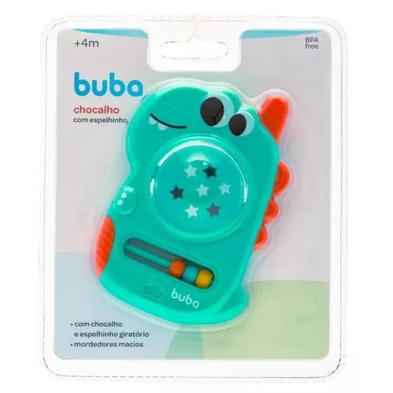 Chocalho Com Espelhinho Dino Interativo