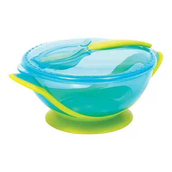 Kit Refeicao Com Colher Azul