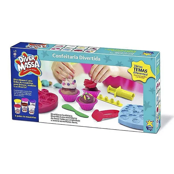 Diver Massa Massinha de Modelar Confeitaria Divertida