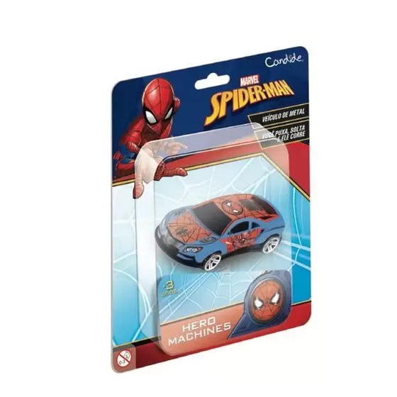 Mini Veículo Pull Back Homem Aranha Sortidos