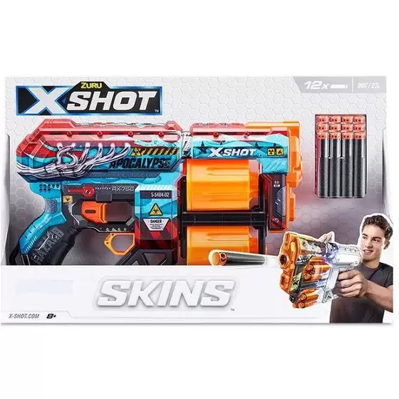 Lançador X-Shot Skin Dread Sortidos C/ 12 Dardos