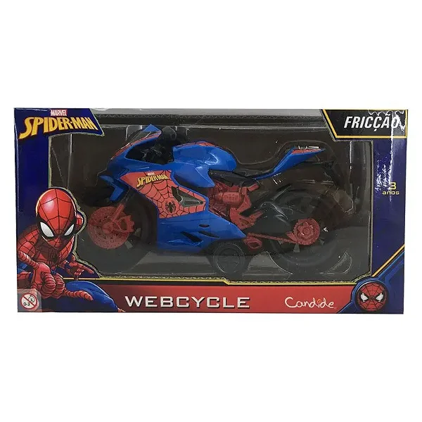 Moto De Fricção Homem Aranha