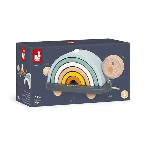 Tartaruga Arco Iris Montavel de Passear Sensorial Educativo