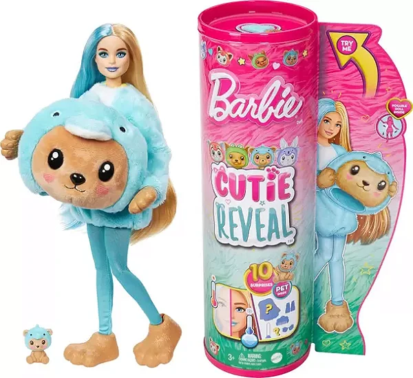 Barbie Color Reveal Disfarces Engraçados de Animais Sortidos
