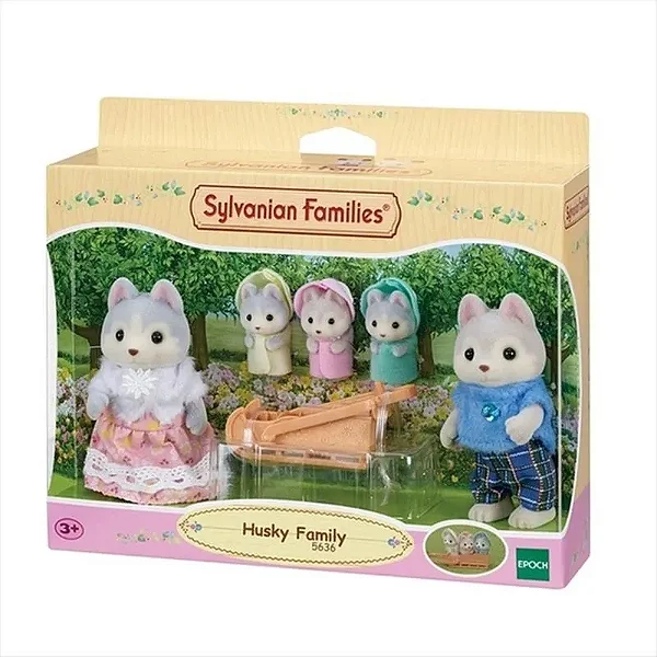 Bonecos Sylvanian Families Familia Dos Huskys