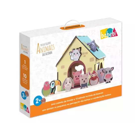 Jogo Passa Figuras Animais Da Fazendinha