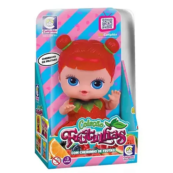 Boneca Coleção Frutinhas Morango