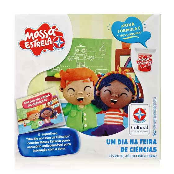 Livro Um Dia na Feira de Ciências com Massinha