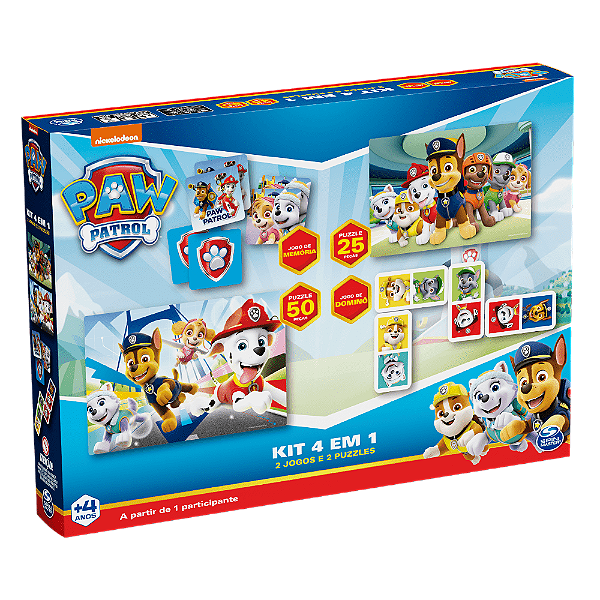 Kit 4 em 1 Patrulha Canina