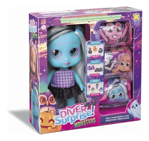 Boneca Diver Surprise Monsters Zumbelina