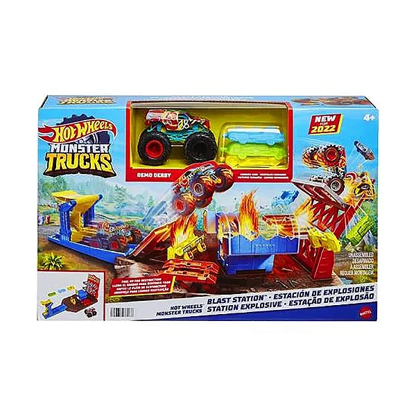 Pista Hot Wheels Monster Truck Estação de Explosão