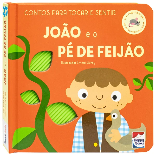 Livro Contos Para Tocar e Sentir João e o Pé de Feijão