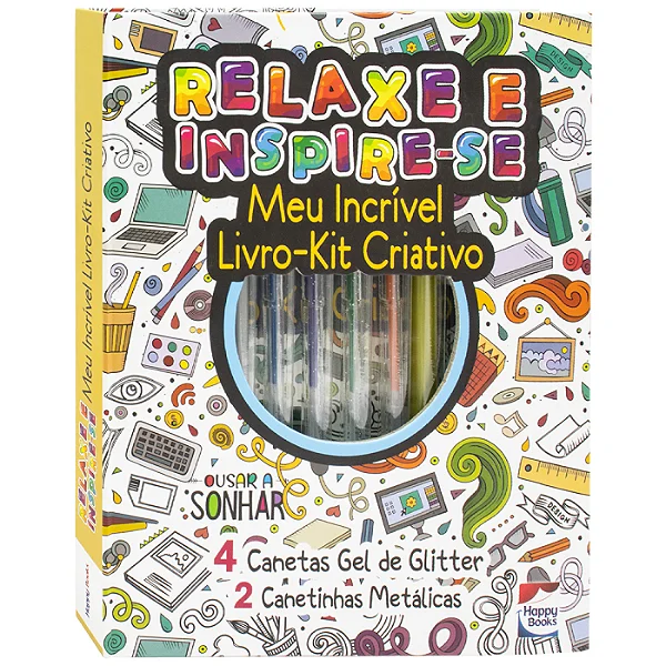 Livro Meu Incrível Kit Criativo Relaxe e Inspire-se