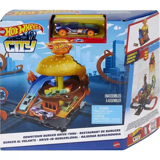 Pista Hotwheels City Burger Drive Thru