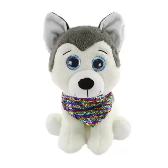 Pelúcia Cachorrinho Husky Siberiano