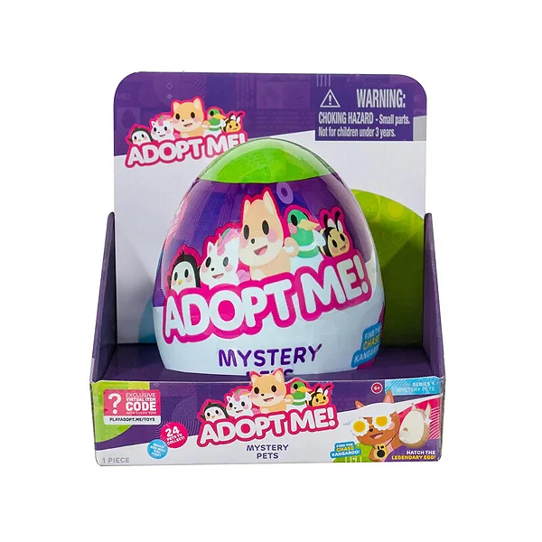 Ovo Surpresa Com Pelúcia Adopt Me 05Cm Sortidos