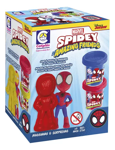 Brinquedo Massinha Spidey Marvel Amigos Surprise