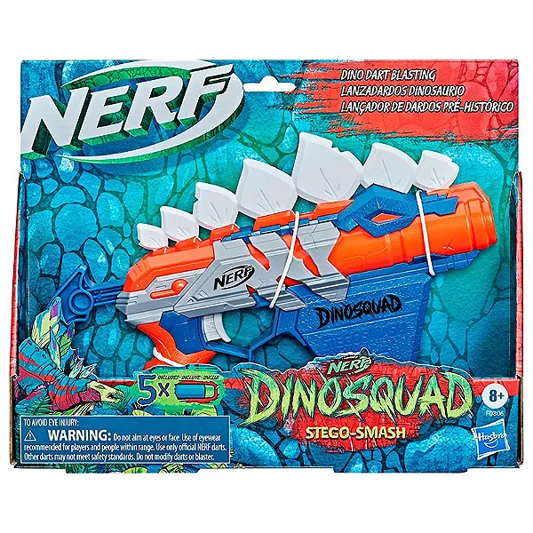 Lançador de Dardos Nerf Dino Squad Stego-Smash