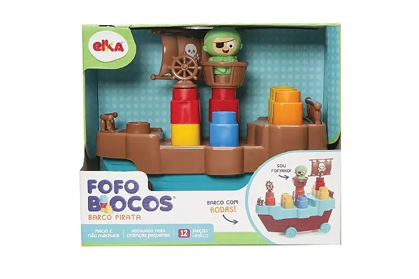 Fofo Blocos Barco Pirata