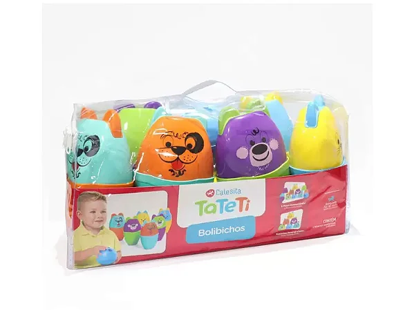 Brinquedo Educativo Boliche Bolibichos
